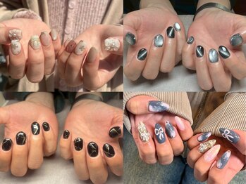 Mネイルアンドカフェ シェレステの写真/≪初回オフ無料≫ハンドジェル90分・120分やり放題◆トレンドアートからニュアンスデザインまでお任せ★
