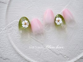 ふんわりカラグラ＆ハートホロ桜