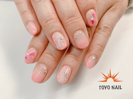 ラインフラワーピンク☆