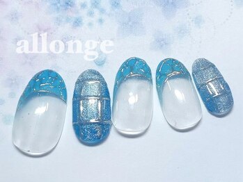 美サロン アロンジェ甲府向町店/ミラーニュアンスネイル☆