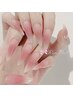 ≪初回オフ無料☆≫大人かわいい代表♪チークネイル/ベイビーブーマー ¥7500