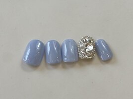 ブルー埋め尽くしラメ¥7000