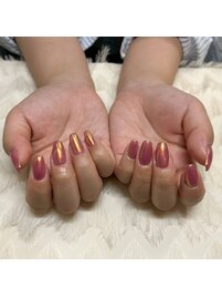 ピンク×オーロラ