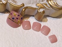 ネイルサロン アミュゼ/定額デザインフットジェル 