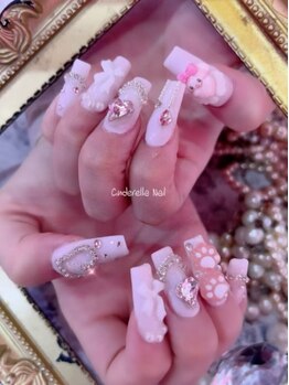 シンデレラネイル(CINDERELLA NAIL)/【スカルプ長さだしネイル】