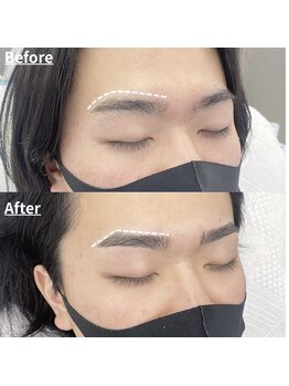 ラディーグ 渋谷店(La Digue)/【男性用】パラレルブロウ