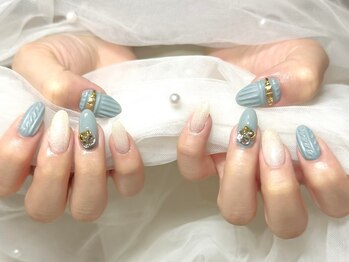 ネイルサロンブリス(nail salon Bliss)/☆大人可愛いニットネイル☆