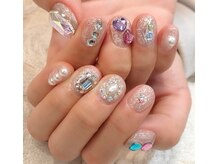 グラマラス アンジェアイ 荻窪店(glamourous ange eye)/キラキラストーンネイル
