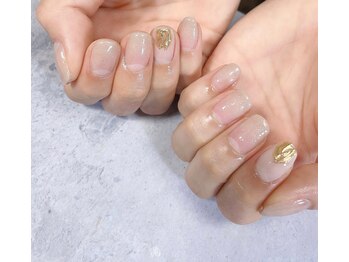 アトリエ ハルミナ(atelier harumina)/凸凹ミラー・ニュアンスネイル