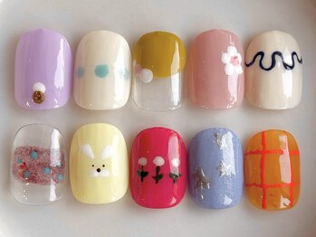 カラ ネイル 中津店(calla nail)/ピールオフコース+アート♪