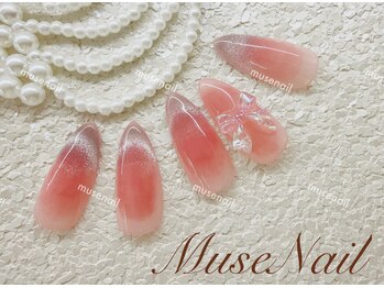 ミューズネイル(muse nail)/チーク×マグネットフレンチ