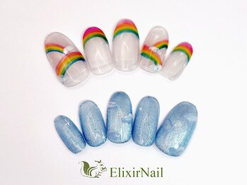 エリクサーネイル 池袋(Elixir Nail)の写真/全てのクーポンが嬉しいオフ込価格☆オフ込2カラーorラメグラ¥6280～♪トレンドを取り入れたデザイン多数☆