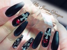 アン ジョーヌドラゴ/ブラック☆マットネイル