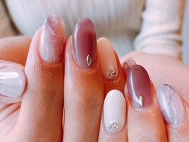 パープル×大理石