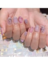 アティックネイルアトリエ(attic nail atelier)/オフィス押し花ネイル★