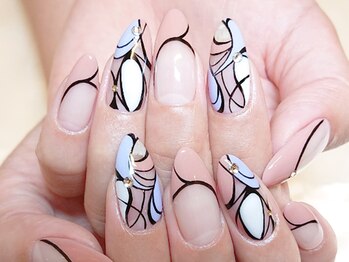 ネイルマジック 仙台一番町店(NAIL MAJIC)/上品カラーのプッチ柄ネイル★　