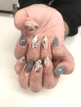 キュアネイル 京成津田沼店(Cure Nail)/白べっ甲ネイル