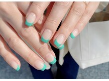 08ネイル(08 nail＆school)/カラーフレンチ☆