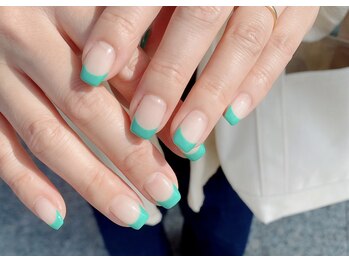 08ネイル(08 nail&school)/カラーフレンチ☆