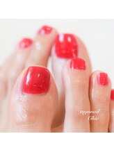 たゆ ネイル(たゆnail)/シンプルワンカラーフットネイル