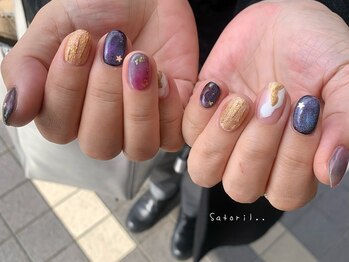 サトリネイルルーム 西宮北口(satori nail room)/冬の空☆彡