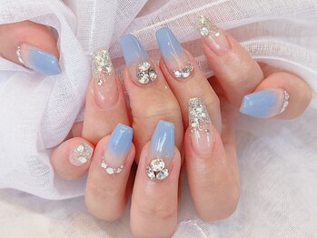 ネイルサロン デコール(NAIL SALON Decor)/2色ビジューネイル