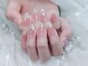 ★Hand・持ち込み画像可/ニュアンスアートor パーツ乗せ放題 10本 →￥9,380