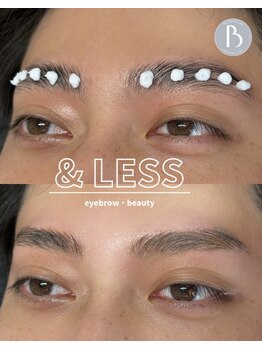 アンドレス(&Less)の写真/【洗練された完全個室空間♪】自己処理に限界を感じたら◎プロの似合わせ眉で一気に垢抜け
