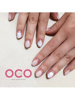 オコネイル ネイルサロンアンドスクール(OCO nail)/chiffon flower♪