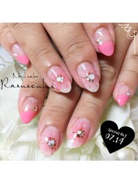 たらしこみフラワーNail ♪