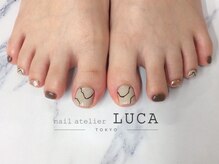 ネイルアトリエルカ(nail atelier LUCA)/W-163 なみなみニュアンスフット
