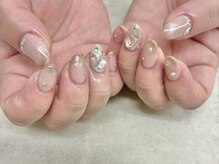 ネイルサロン ドゥ(Nail Salon Doux)/（平田）キラキラワンホンネイル