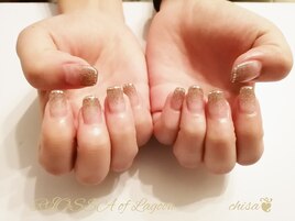 フラッシュグラデーションネイル