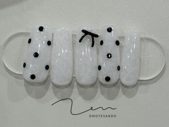 禅 表参道(Zen)/レースドットリボンネイル