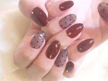 ネイルマジック 仙台一番町店(NAIL MAJIC)/シースルードットネイル★オ-ダ-