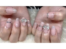 リボンネイル☆韓国ネイル