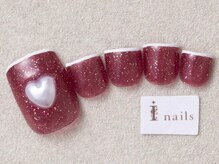 アイネイルズ 三宮店(I nails)/ピンクラメハート