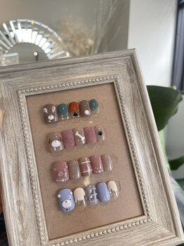 ネイルサロン イントゥ(into_)/定額アート 動物デザイン