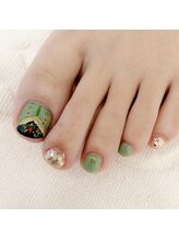 キュント(Qun’t)/アナ雪アナの概念フットネイル