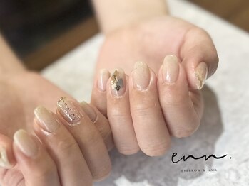 エン 中崎町(enn.)/透け感ベージュ×大人ニュアンス