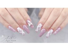 オウラネイルルーム(Aura nail room)/冬チェックネイル