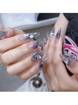 クイーンズビューティーサロン 新宿本店(Queen's beauty salon)/チップ長さ出し10本やり放題