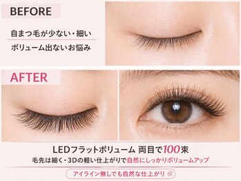 チック(chick)/細いまつ毛→LED100束B/A