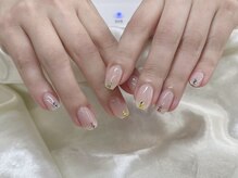 インザピンクリリー(in the pink LILY)/ベージュネイル/ストーンネイル