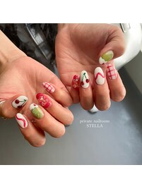 クリームソーダとさくらんぼ
