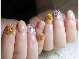 ひまわりネイル