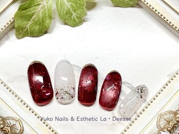 ユウコネイルズアンドエステティック ラ デェス(Yuko Nails & Esthetic La Deesse)/B ゴールドコース ¥8000→¥7000