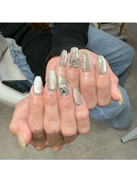 高槻埋め尽くしネイルデザイン