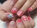 北欧テイストのtextile nail