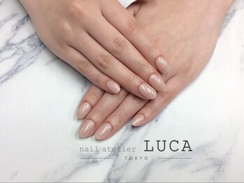 ネイルアトリエルカ(nail atelier LUCA)/W-162　大人上品ベージュネイル